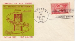 Letter 30 Anniversary Convention / 50th Anniversary Of Flight Sayton 31 May 1953 - 2c. 1941-1960 Cartas & Documentos