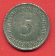 F3793 / - 5 Mark  - 1975 D - FEDERAL Germany Deutschland Allemagne Germania - Coins Monnaies Munzen - 5 Marchi