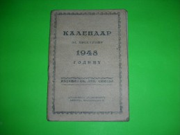 R!,Religion,christianity,pocket Calendar,orhodox Church,sinod,prayers,vintage,Serbia,Belgrade - Small : 1941-60