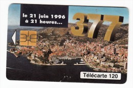 Télécarte - Monaco - 377 - 1996 - Monaco