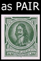 GREAT BRITAIN. Charles I. Green ESSAY PAIR Ungum.     [essai,Probedruck,ensayo, Saggio,proef] - Essais & Réimpressions