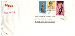 Lettre 1977 ZAIRE KINSHASA Pour La FRANCE SURTAXE INSECTE /5271 - Andere & Zonder Classificatie