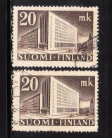 Finland 1945 Post Office Helsinki 2v Used - Usati