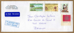 Enveloppe Cover Brief  Air Mail Par Avion To Ghlin Belgium - Covers & Documents