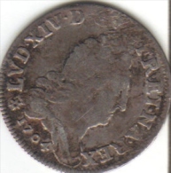 FRANCE Dix Sols Aux Quatre Couronnes LOUIS XIV  Strasbourg 1704 (23mm, 2,96g, - 1643-1715 Lodewijk XIV De Zonnekoning