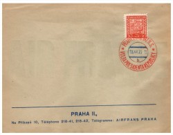 LETTRE 1935 TCHECOSLOVAQUIE, CACHET ROUGE PRAHA II, VOLBA PRESIDENTA REPUBLIKY/5490 - Brieven En Documenten