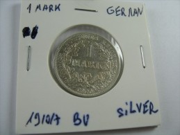 GERMANY  1 MARK 1910 A    SILVER HIGH GRADE CHOICE  BU    LOT 16 NUM 21 - 1 Mark