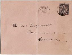 Entier Postal 25c Groupe Nossi-Bé 1902 - Briefe U. Dokumente