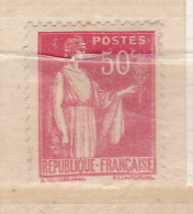 FRANCE N°283 50C ROUGE TYPE PAIX  POINT BLANC DANS LE 0 DE 50 NEUF SANS CHARNIERE - Nuovi