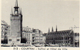 COURTRAI  Vignette Photo Chocolat Delespaul Ville De COURTRAI Beffroi Et  Hôtel De Ville - Cioccolato