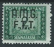 1947-49 TRIESTE A SEGNATASSE 2 LIRE MH * - ED085-2 - Taxe