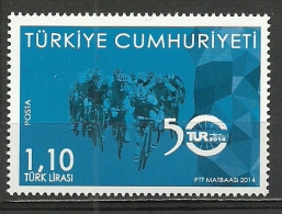Turkey; 2014 50th Presidential Cycling Tour Of Turkey - Unused Stamps