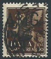 1945-47 TRIESTE AMG VG USATO POSTA AEREA 50 CENT - ED175-4 - Oblitérés