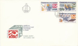 Czechoslovakia / First Day Cover (1985/21), Praha - Theme: Socialist Construction (Prague Metro, ...) - Tram