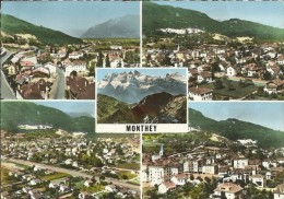 SUISSE . MONTHEY . VUE AERIENNE . MULTIVUE . V. S. 1998 - Monthey