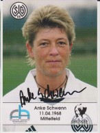 Original Women Football Autograph SG Wattenscheid 09 Team 2004 /05 ANKE SCHWENN - Autographes