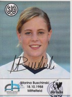 Original Women Football Autograph SG Wattenscheid 09 Team 2004 /05 MARINA BUSCHINSKI - Autographes