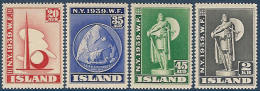 Iceland 1939 MNH/**/postfris/postfrisch Michelnr. 204-207 - Neufs