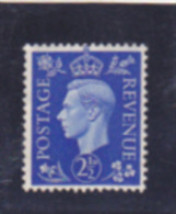 Royaume Uni 1937 MLH Stamp King Roi George VI Bleu - Unused Stamps