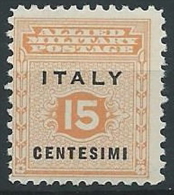 1943 OCCUPAZIONE ANGLO AMERICANA SICILIA 15 CENT MNH ** - ED221-3 - Britisch-am. Bes.: Sizilien