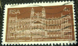South Africa 1977 The 100th Anniversary Of Transvaal Supreme Court 4c - Used - Gebruikt