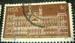 South Africa 1977 The 100th Anniversary Of Transvaal Supreme Court 4c - Used - Gebruikt