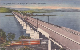 14 / 5 / 5  65  -  SUSQUEHANNA  RIVER  BRIDGE  JUST  BELOW  HARRISBUG  ON  THE PENNSYLVANIA  TURNPIKE - Lancaster