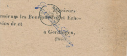 353/22 -- Bande D´ IMPRIME En Franchise Simple Cercle HASSELT 1882 Vers GERDINGEN BREE - Griffe Gouverneur Du Limbourg - Franchise