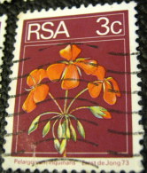 South Africa 1974 Pelargonium Inquinans Flower 3c - Used - Gebruikt