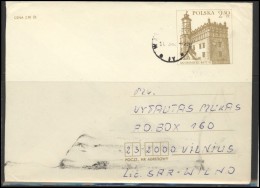 POLAND POLSKA Postal History Brief Envelope PL 002 Architecture Castle Stamped Stationery - Sonstige & Ohne Zuordnung