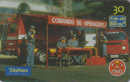 Télécarte Brésil - POMPIERS - FIRE BRIGADE FIREMEN Brazil Phonecard - FEUERWEHR Telefonkarte - BOMBEIROS - 52 - Firemen