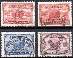 AUSTRALIA 1934 - The Complete Used Set Of Captain J. Macarthur: Merino Sheep - Oblitérés