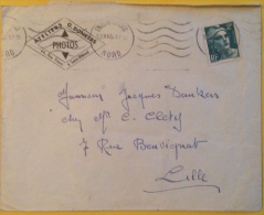 Lettre Seule - Atelier G. Donkers Avec Timbre Hotel De Ville De Saint Amand Les Eaux De 1945 - Rare - Other & Unclassified