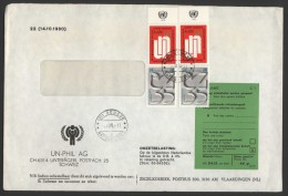 UNITED NATIONS ORGANIZATION GENEVA Postal History Brief Envelope UNO 004 - Other & Unclassified