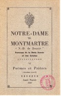 L 6 - PARIS - Brochure Notre Dame De Montmartre - Patronne De La Butte Sacrée Et Des Artistes - Religión