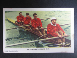 CHROMO L'AIGLON (M1404) AVIRON (2 Vues) 24. ANTWERP SCULLING CLUB 4 Sans Barreur Baeten, Van Stickel, Mattelé, Jacobs - Aiglon