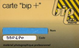 CARTE D'ENTREPRISE  CARTE BIP +  Matériel Photographique Professionnel - Autres & Non Classés
