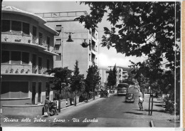 LIGURIA-SAVONA-LOANO VIA AURELIA ANNI 50 AUTO CORRIERA IN TRANSITO ANIMATA - Andere & Zonder Classificatie