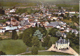 CPSM MONCOUTANT 79 VUE PANORAMIQUE AERIENNE LE CHAMP DE FOIRE ET LE CENTRE VILLE - Moncoutant