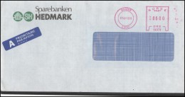 NORWAY Postal History Brief Envelope Air Mail NO 018 Meter Mark Franking Machine - Lettres & Documents