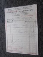 26 Juil 1949 Facture Document Commercial Fourniture Produit Droguerie Entretien-cordages-ficelle-Saint Barnabé Marseill - Drogisterij & Parfum