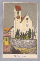 ZH Rüti 1922.X.24. Rüti Kirche Graph. Anstalt Wolfenberger - Rüti
