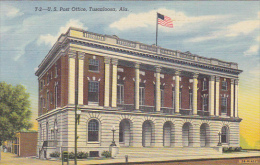 Alabama Tuscaloosa Post Office Curteich - Tuscaloosa