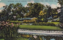 Sectional View Of Jaenicke Gardens Fort Wayne Indiana 1944 - Fort Wayne