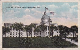 Front View Of State Capitol Montgomery Alabama 1943 - Montgomery