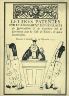 Livre - Lettres Patentes Sur Le Reglement Des Ouvrages De Quincaillerie & De Coutelerie Qui Se Fabriquent Dans Thiers... - Auvergne