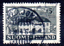 FINLAND 1946 600th Anniv Of Founding Of Porvoo (Borga) - 5m Town Hall  AVU - Usati