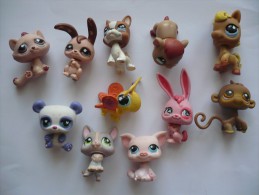 LOT DE 11 ADORABLES PETITS ANIMAUX  PETSHOP - Other & Unclassified