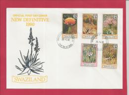 SWAZILAND, 1980,  3 X Mint FDC , Flowers,   Nr(s) 339-353,  F 3480 - Swaziland (1968-...)