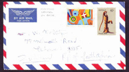 Australia On Cover To South Africa - 1972 (1975) - Pioneer Water, PreSchool Education - Machine Cancel Envelope Back - Lettres & Documents